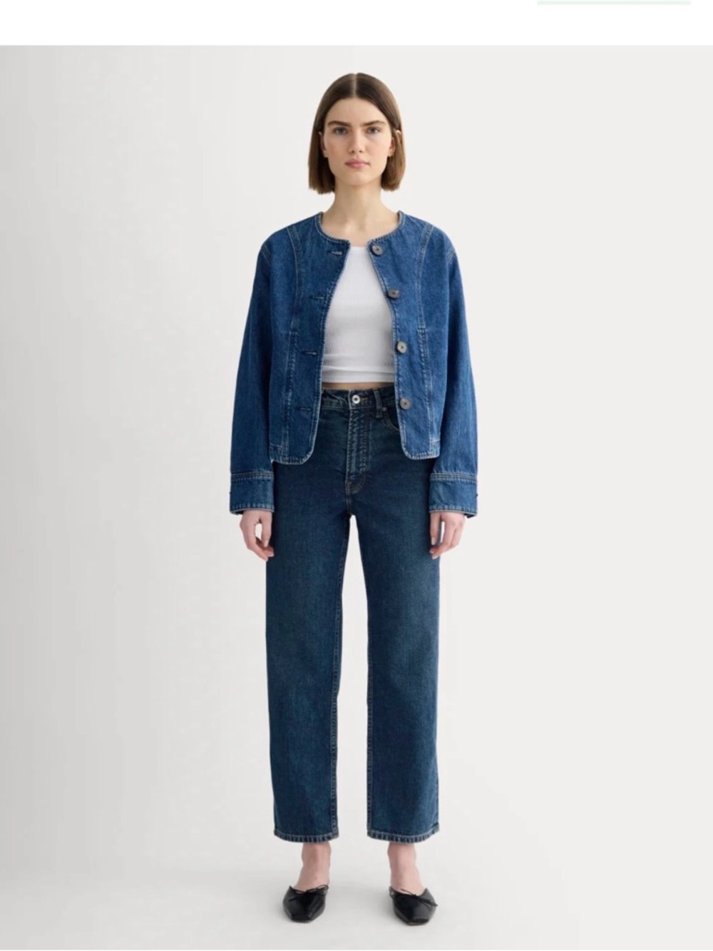 Everlane women’s Straight leg way high Jean 29 cropped